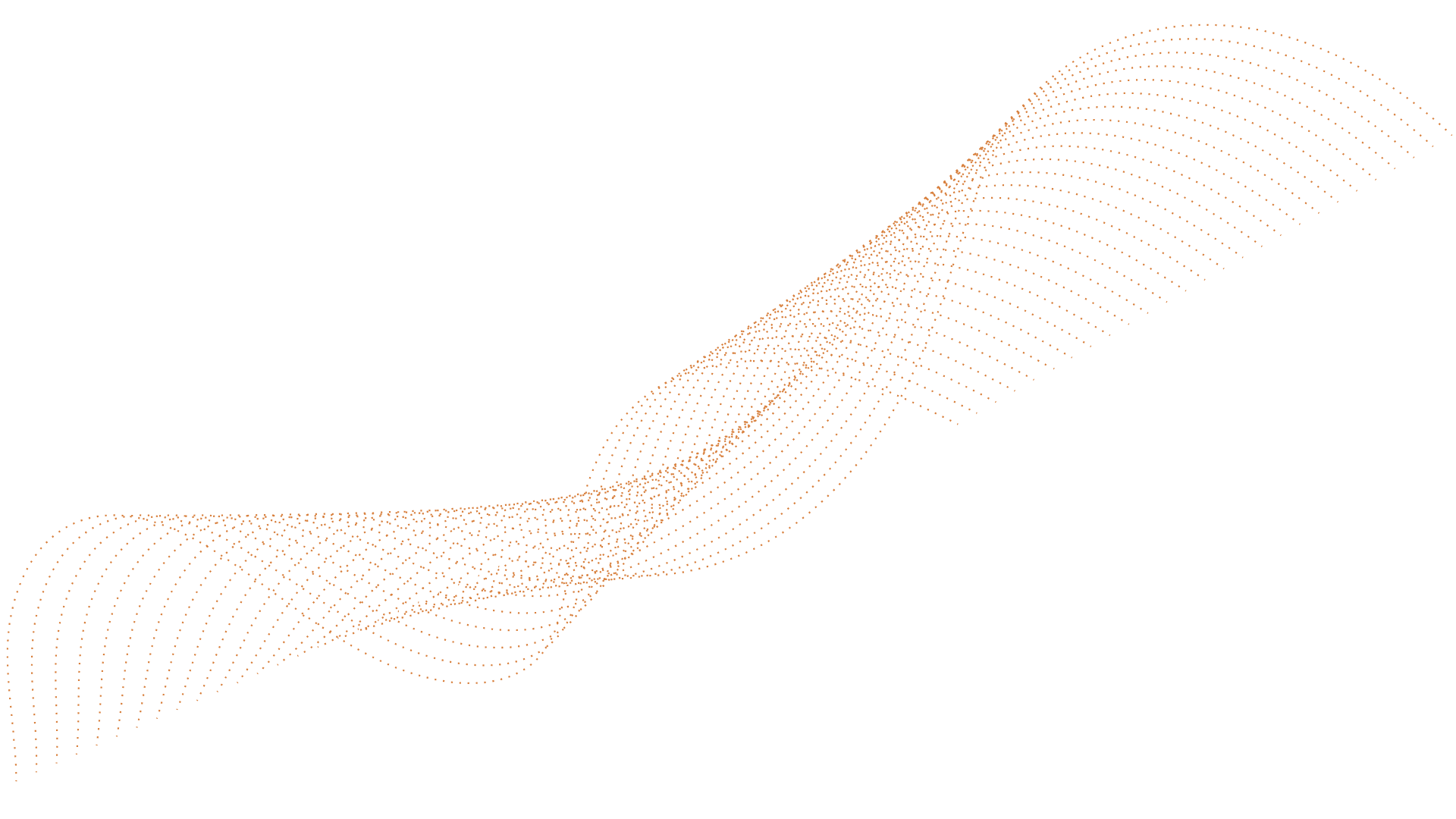Abstrakte orange Wellenlinien Marketing Design.
